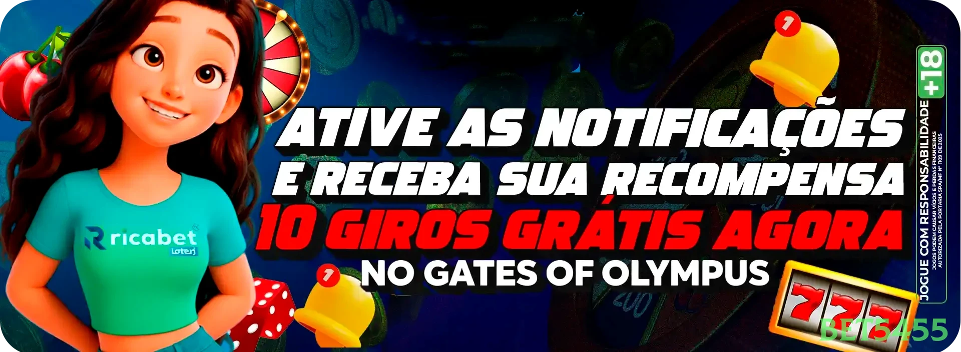 Imagem promocional do cassino online da bet5455 mostrando jogos ao vivo